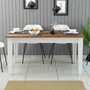 Hanah Home Milan 520 Mesa de Comedor Nogal y Blanco